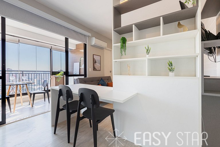 Easy Star - Studio vista livre no Campo Belo -- UO03H