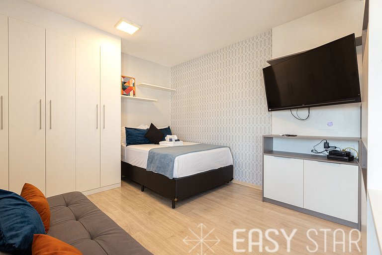 Easy Star - Studio vista livre no Campo Belo -- UO03H