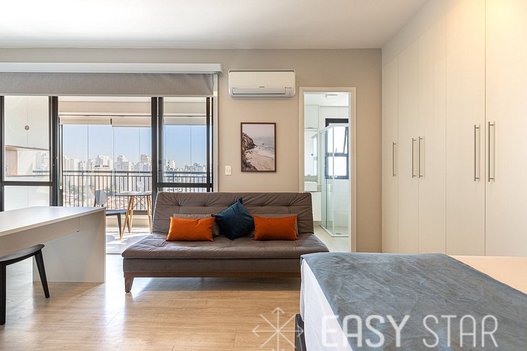 Easy Star - Studio vista livre no Campo Belo -- UO03H