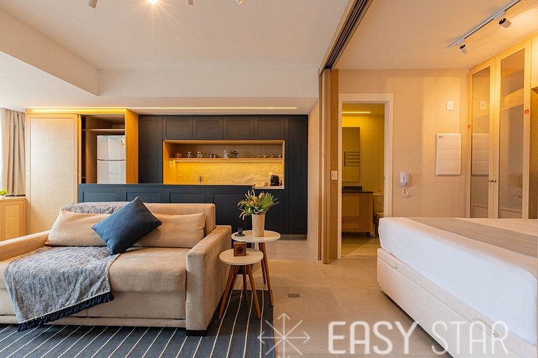 Easy Star - Studio cheio de estilo proximo da linha lilás -