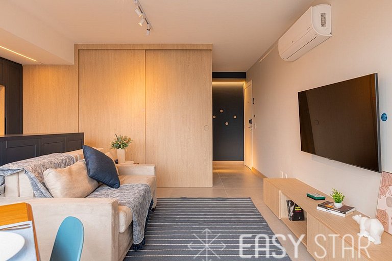 Easy Star - Studio cheio de estilo proximo da linha lilás -