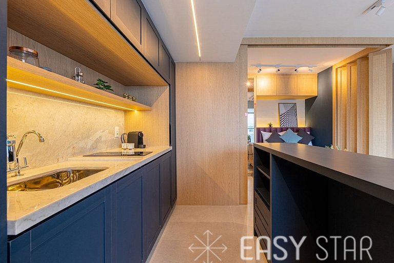 Easy Star - Studio cheio de estilo proximo da linha lilás -