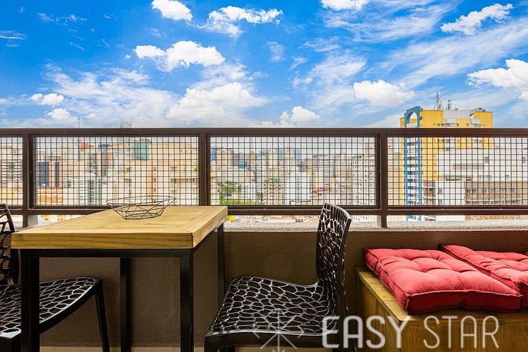 Easy Star - Studio no coração da Consolação com vista livre