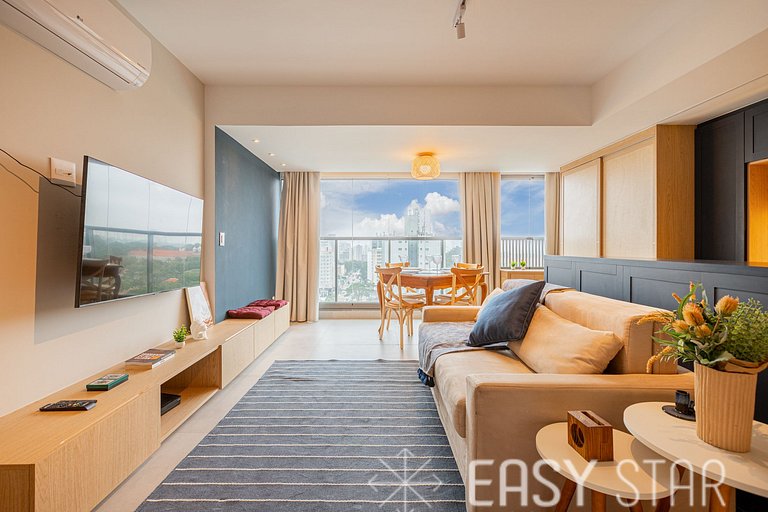 Easy Star - Studio cheio de estilo proximo da linha lilás -