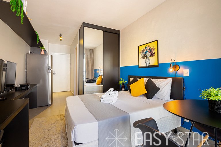 Easy Star - Studio encantador ao lado do Allianz Parque. - C