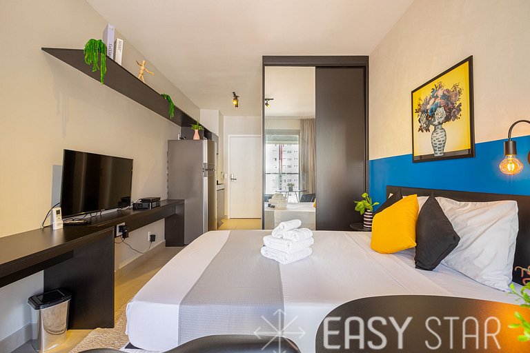 Easy Star - Studio encantador ao lado do Allianz Parque. - C