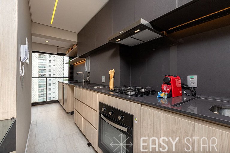 Luxuoso apartamento iluminado 2 quartos Pinheiros