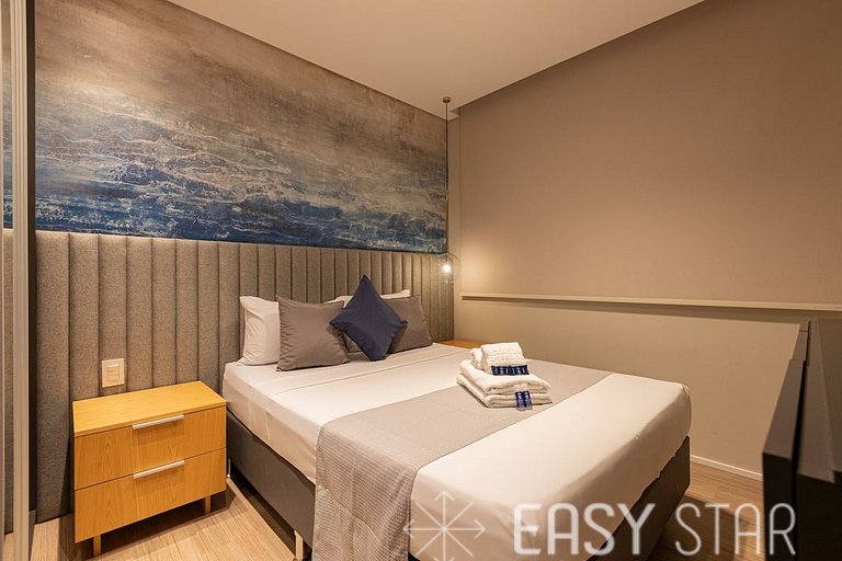 Luxuoso apartamento iluminado 2 quartos Pinheiros