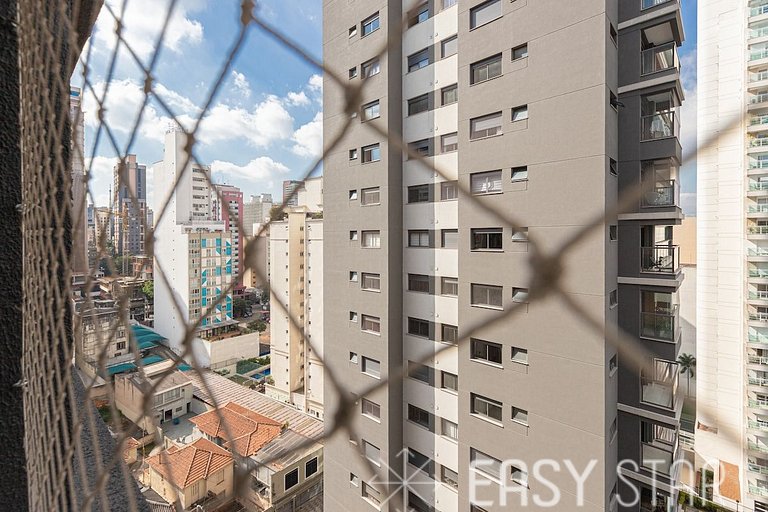 Luxuoso apartamento iluminado 2 quartos Pinheiros