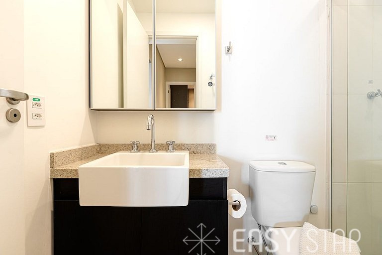 Luxuoso apartamento iluminado 2 quartos Pinheiros