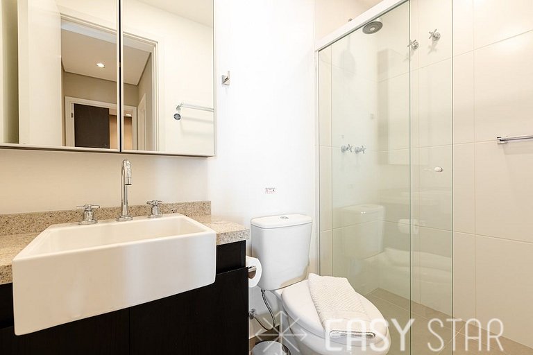Luxuoso apartamento iluminado 2 quartos Pinheiros