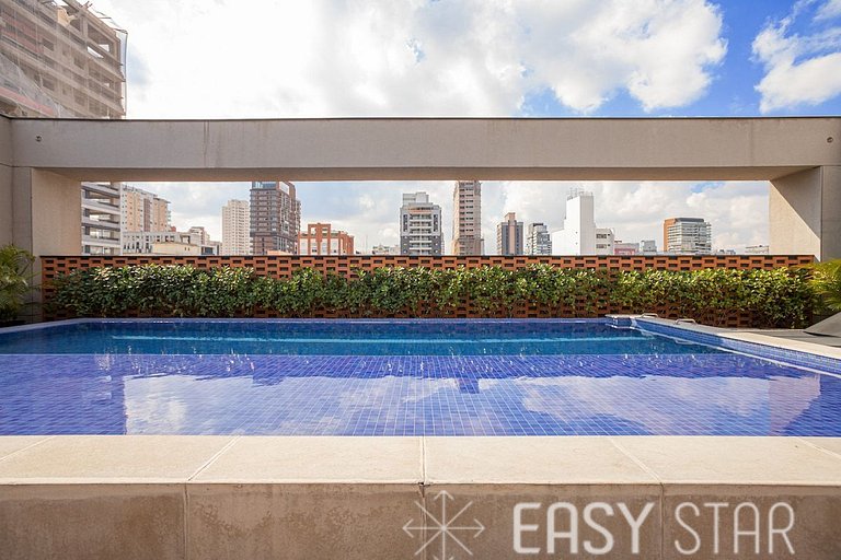 Luxuoso apartamento iluminado 2 quartos Pinheiros