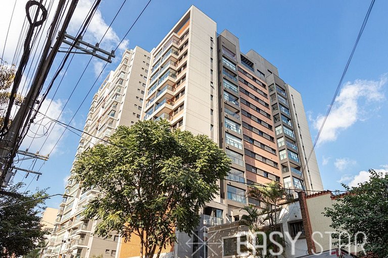 Luxuoso apartamento iluminado 2 quartos Pinheiros