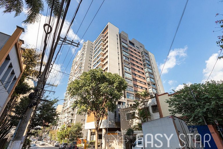 Luxuoso apartamento iluminado 2 quartos Pinheiros