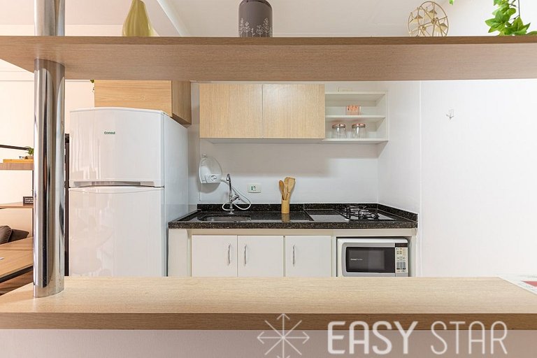 Easy Star - Lindo e aconchegante Flat no Jardins - WP01H