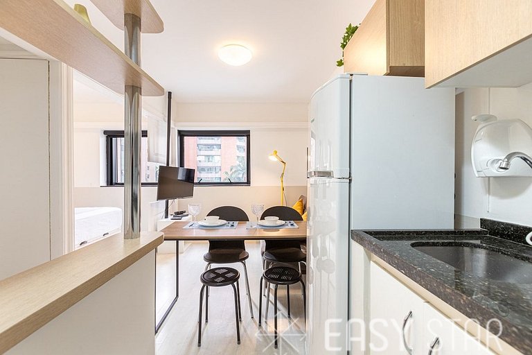 Easy Star - Lindo e aconchegante Flat no Jardins - WP01H