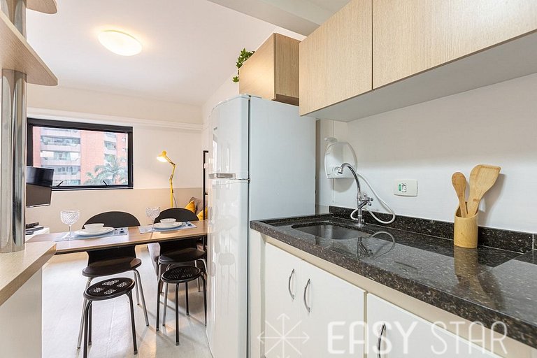 Easy Star - Lindo e aconchegante Flat no Jardins - WP01H