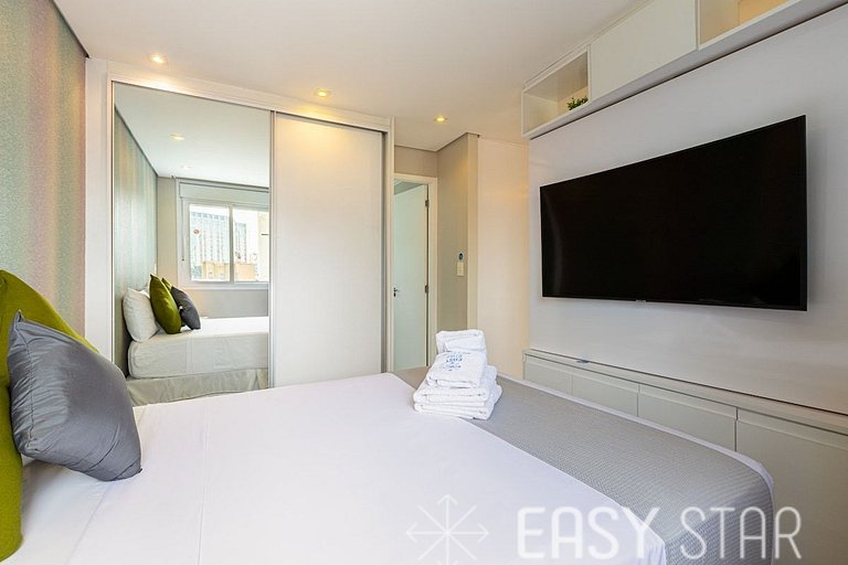 Easy Star - Lindo studio completo e iluminado - WV01H