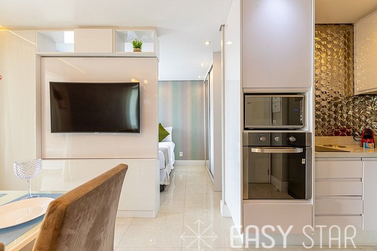 Easy Star - Lindo studio completo e iluminado - WV01H