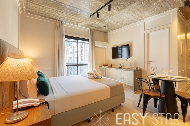 Easy Star - Flat Sofisticado no Jardins - WT02G