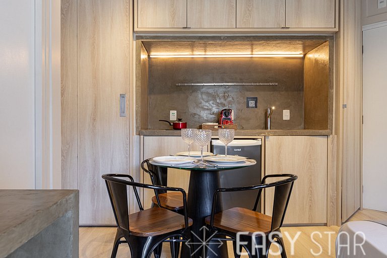 Easy Star - Flat Sofisticado no Jardins - WT02G