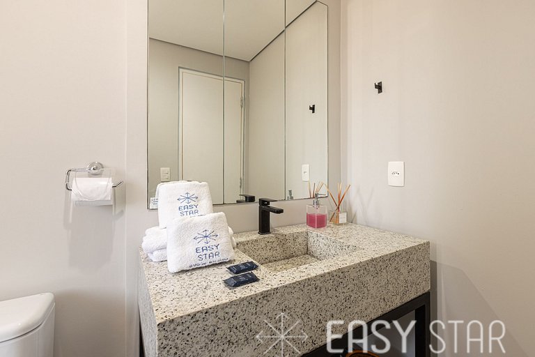 Easy Star - Flat Sofisticado no Jardins - WT02G
