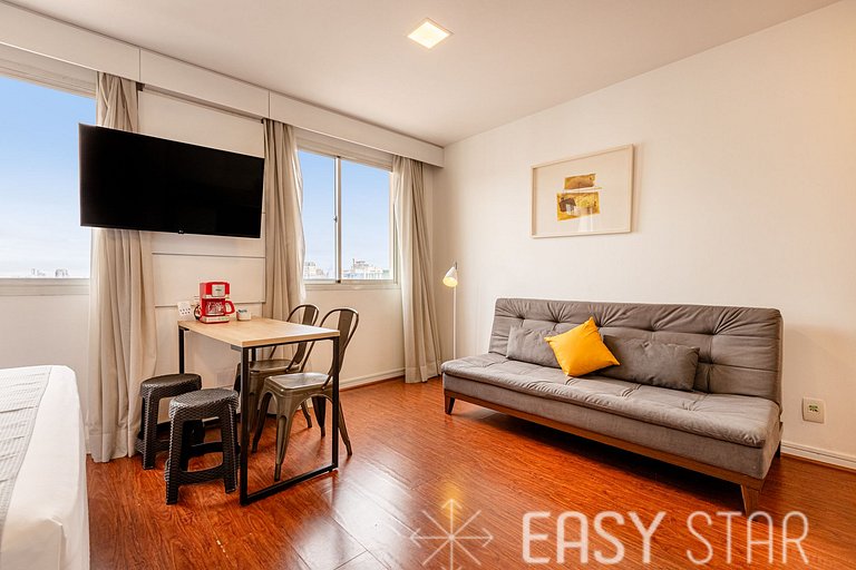 Easy Star - Flat na Vila Olímpia aconchegante e iluminado -
