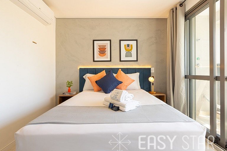Easy Star - Lindo Studio no Brooklin ao lado Av. Santo Amaro