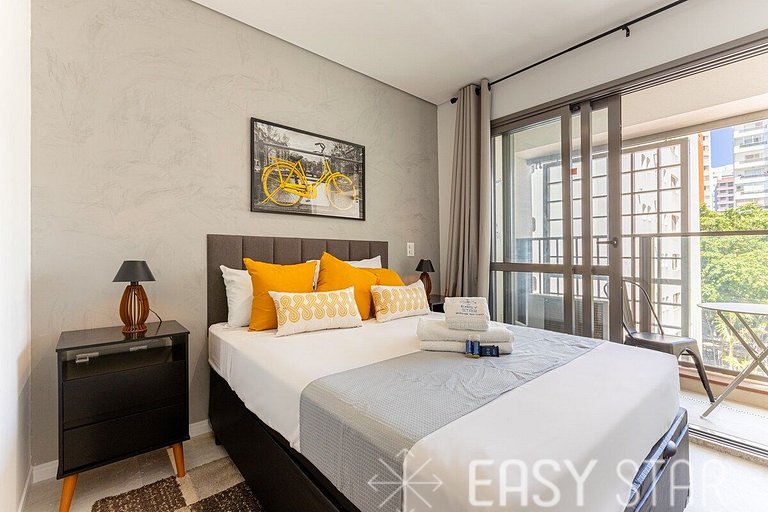 Easy Star - Studio charmoso com piscina no Brooklin!- YT03H