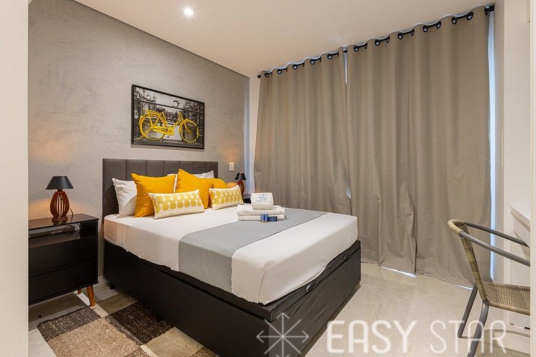 Easy Star - Studio charmoso com piscina no Brooklin!- YT03H