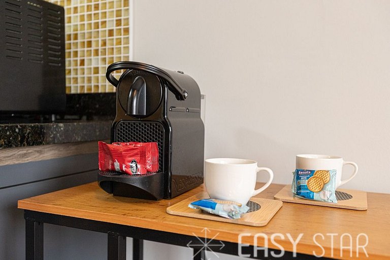 Easy Star - Flat aconchegante C/Vaga no Jardins - ZJ01H