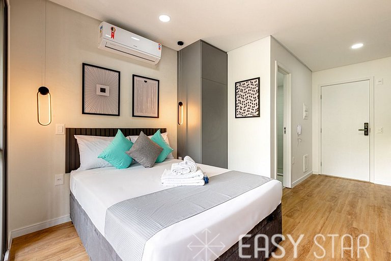 Easy Star - Lindo Studio no coração do Brooklin! - ZM01H
