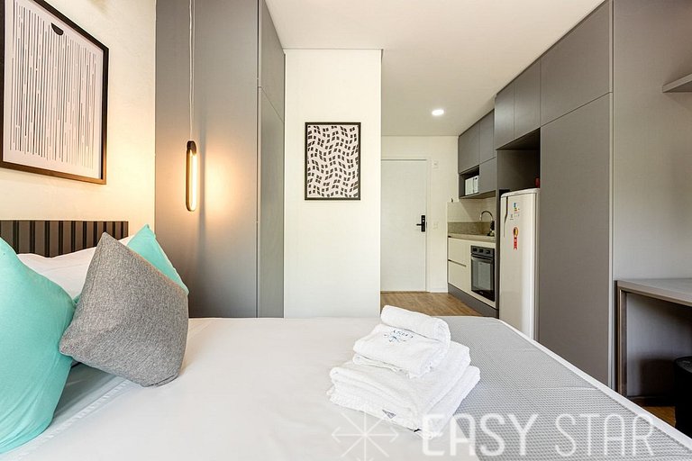 Easy Star - Lindo Studio no coração do Brooklin! - ZM01H