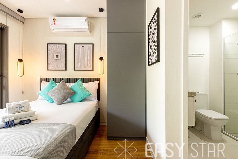 Easy Star - Lindo Studio no coração do Brooklin! - ZM01H