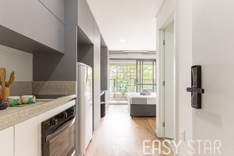 Easy Star - Lindo Studio no coração do Brooklin! - ZM01H