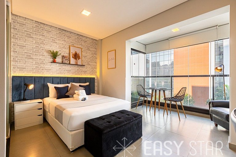 Easy Star - Belo studio C/vaga na Vila Olimpia - ZM03H
