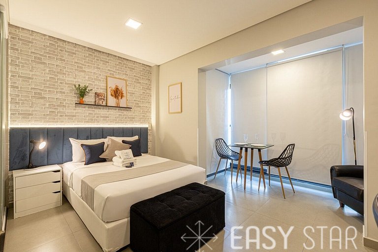 Easy Star - Belo studio C/vaga na Vila Olimpia - ZM03H
