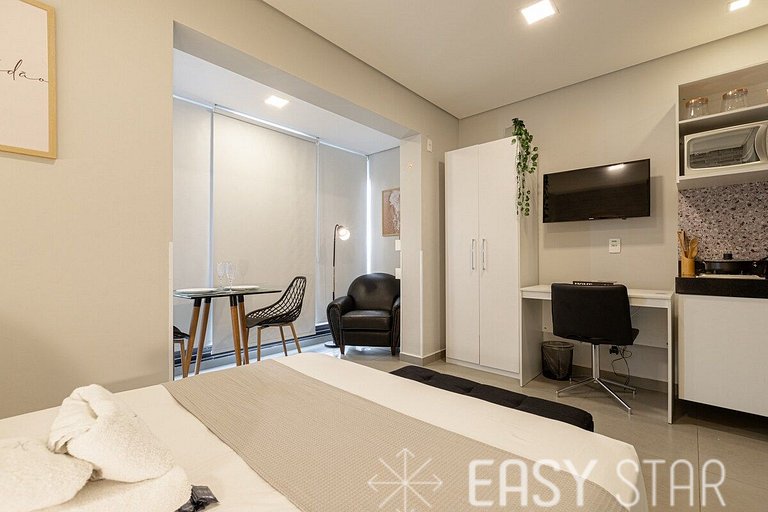 Easy Star - Belo studio C/vaga na Vila Olimpia - ZM03H
