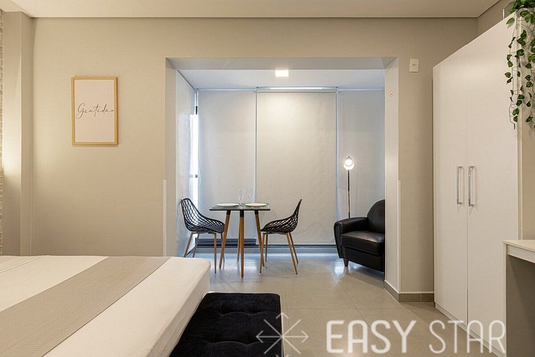 Easy Star - Belo studio C/vaga na Vila Olimpia - ZM03H