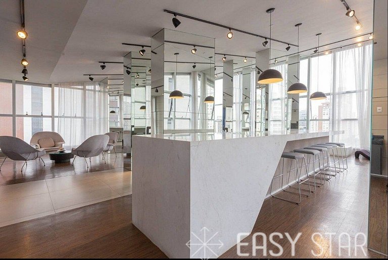 Easy Star - Belo studio C/vaga na Vila Olimpia - ZM03H