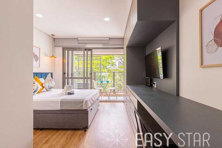 Easy Star - Lindo Studio no Brooklin ao lado Av. Santo Amaro