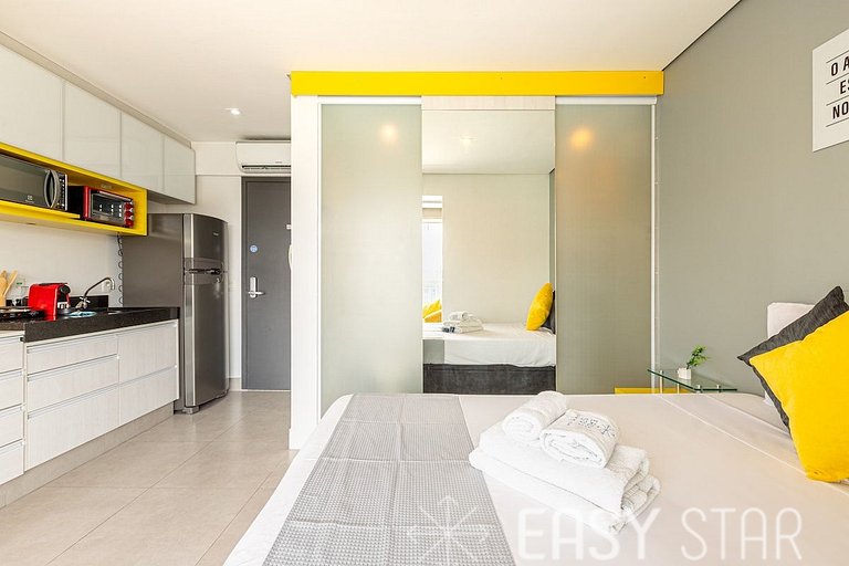 Easy Star - Lindo studio C/Vaga na Vila Olimpia - ZV01H
