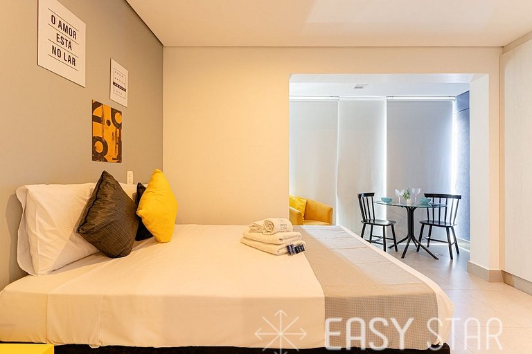 Easy Star - Lindo studio C/Vaga na Vila Olimpia - ZV01H