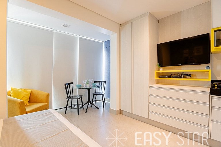 Easy Star - Lindo studio C/Vaga na Vila Olimpia - ZV01H