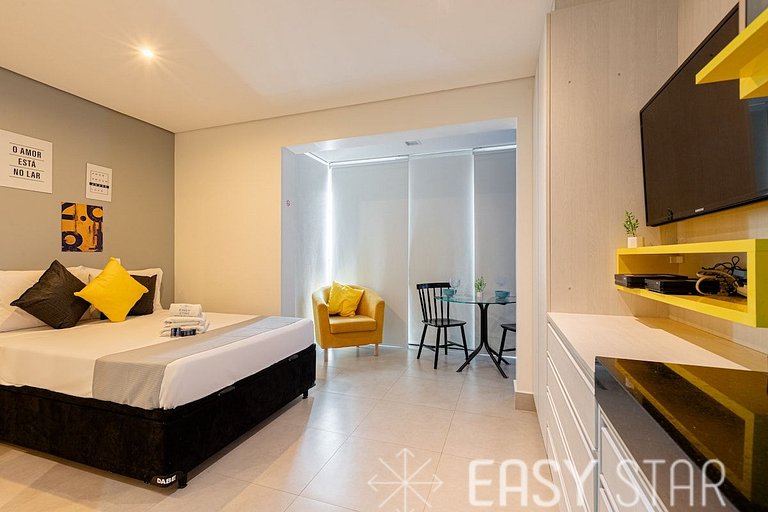 Easy Star - Lindo studio C/Vaga na Vila Olimpia - ZV01H