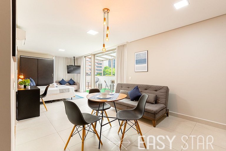Easy Star - Studio C/vaga e garden na Vila Nova Conceição -