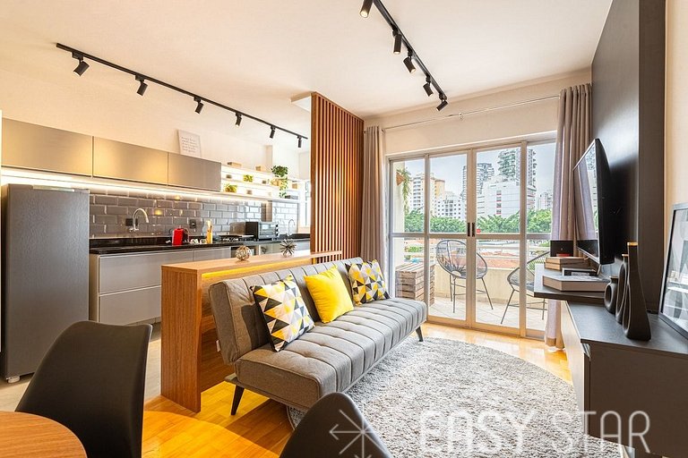Easy Star - Lindo apartamento C/vaga no Itaim Bibi - AD03I