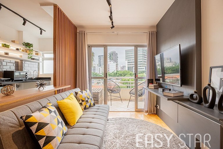 Easy Star - Lindo apartamento C/vaga no Itaim Bibi - AD03I