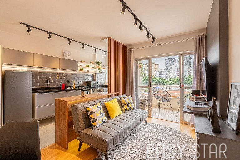 Easy Star - Lindo apartamento C/vaga no Itaim Bibi - AD03I