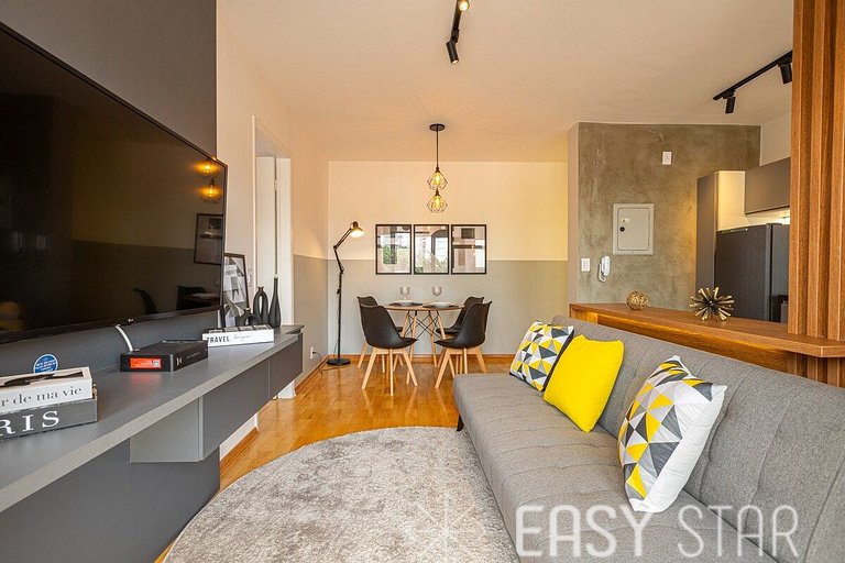 Easy Star - Lindo apartamento C/vaga no Itaim Bibi - AD03I